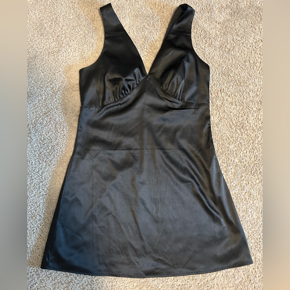 Black Silky Dress - Francesca’s